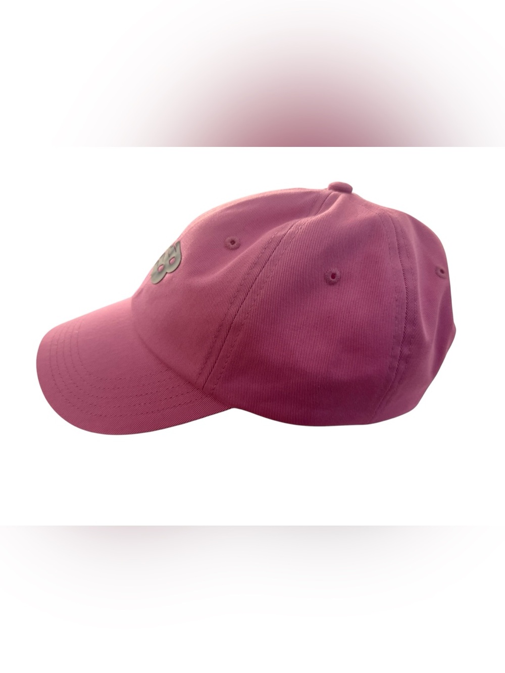 New Balance Pink Raspberry Baseball Cap Hat Gray Logo Adjustable SnapBack - Picture 5 of 8
